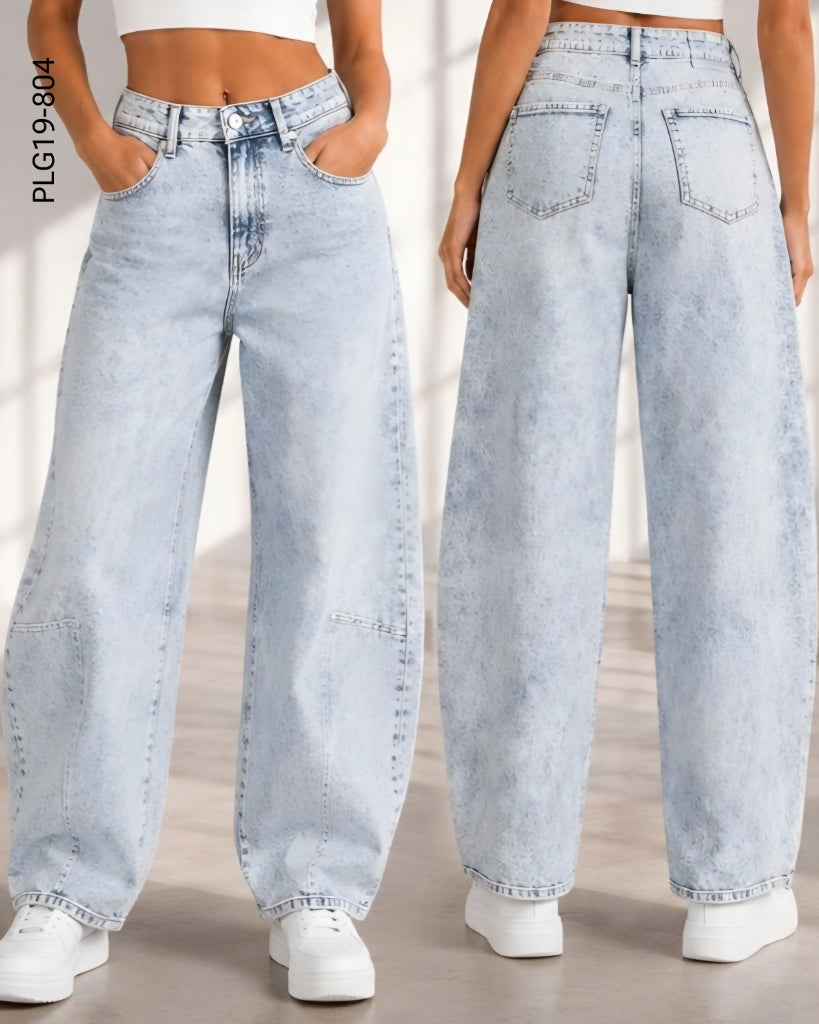 Pantalón corte barrel estilo urbano S 804