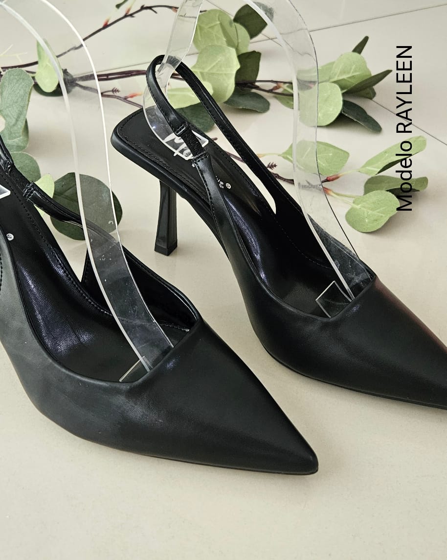 Zapatilla en punta tacon aguja RAYLEEN