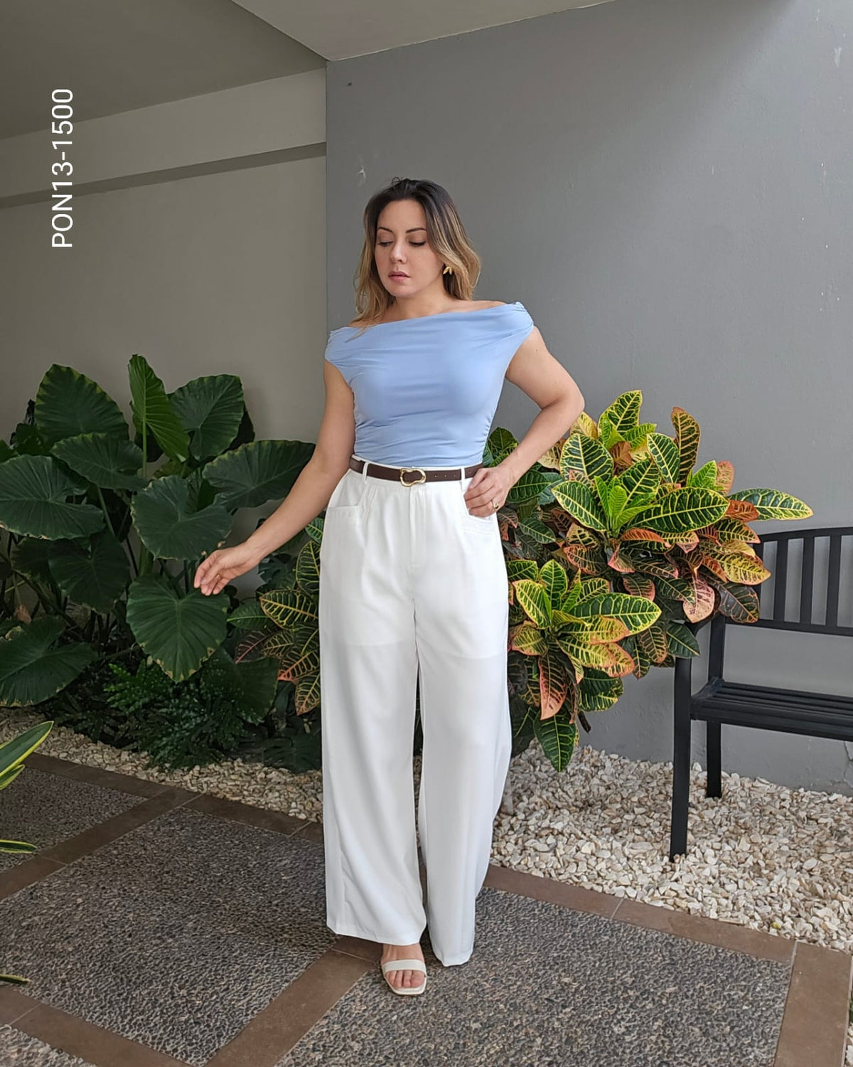 Pantalón de vestir con cinto M 1500