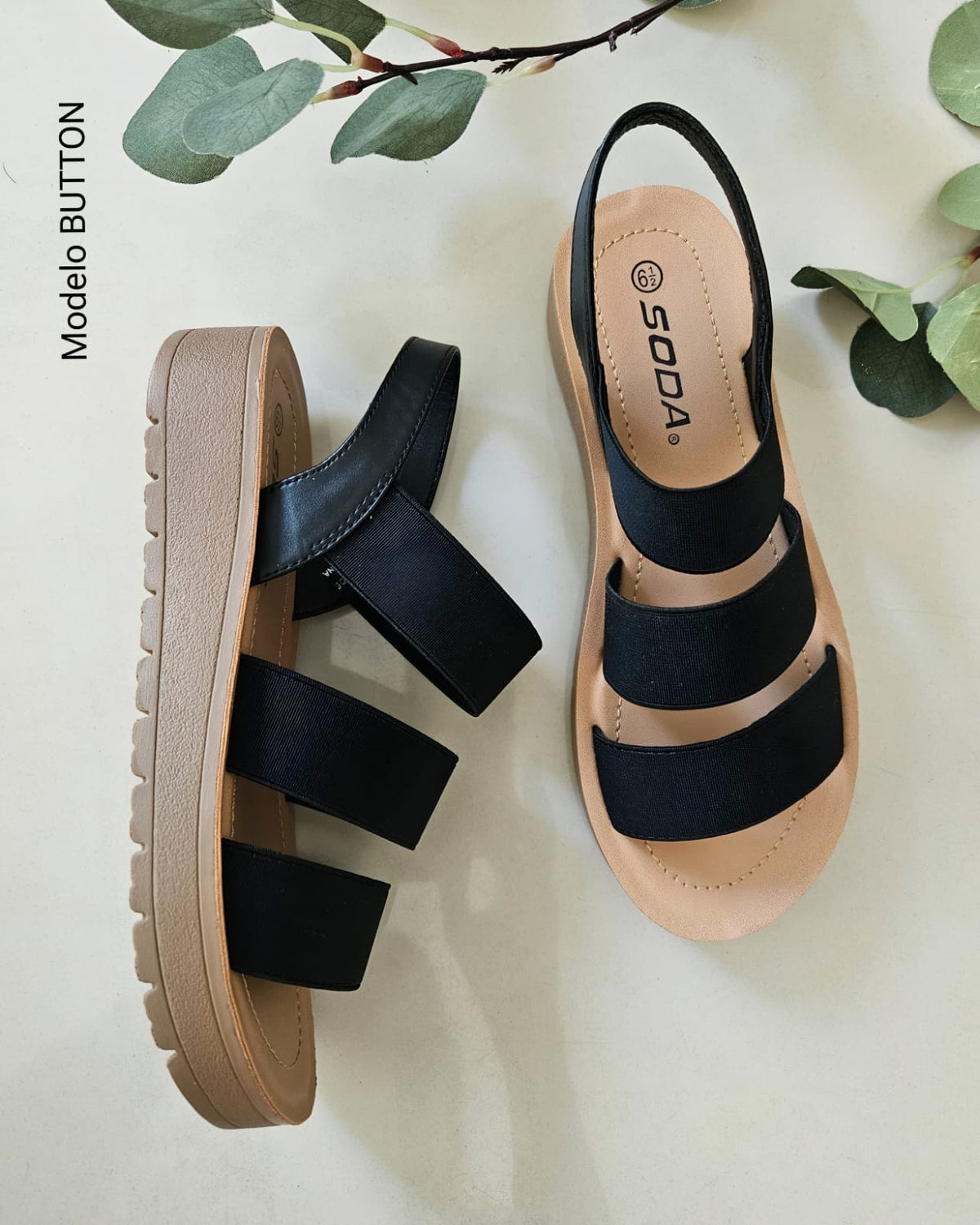 Sandalias de correas BUTTON